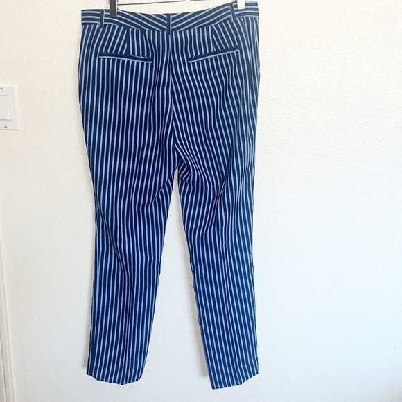 Banana Republic Ryan Tapered Striped Blue Dress Pants - Picture 8 of 11